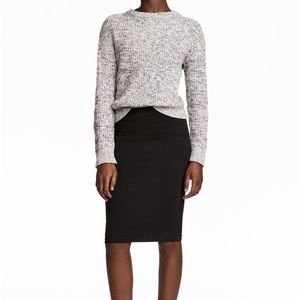 H&M Black Midi Skirt